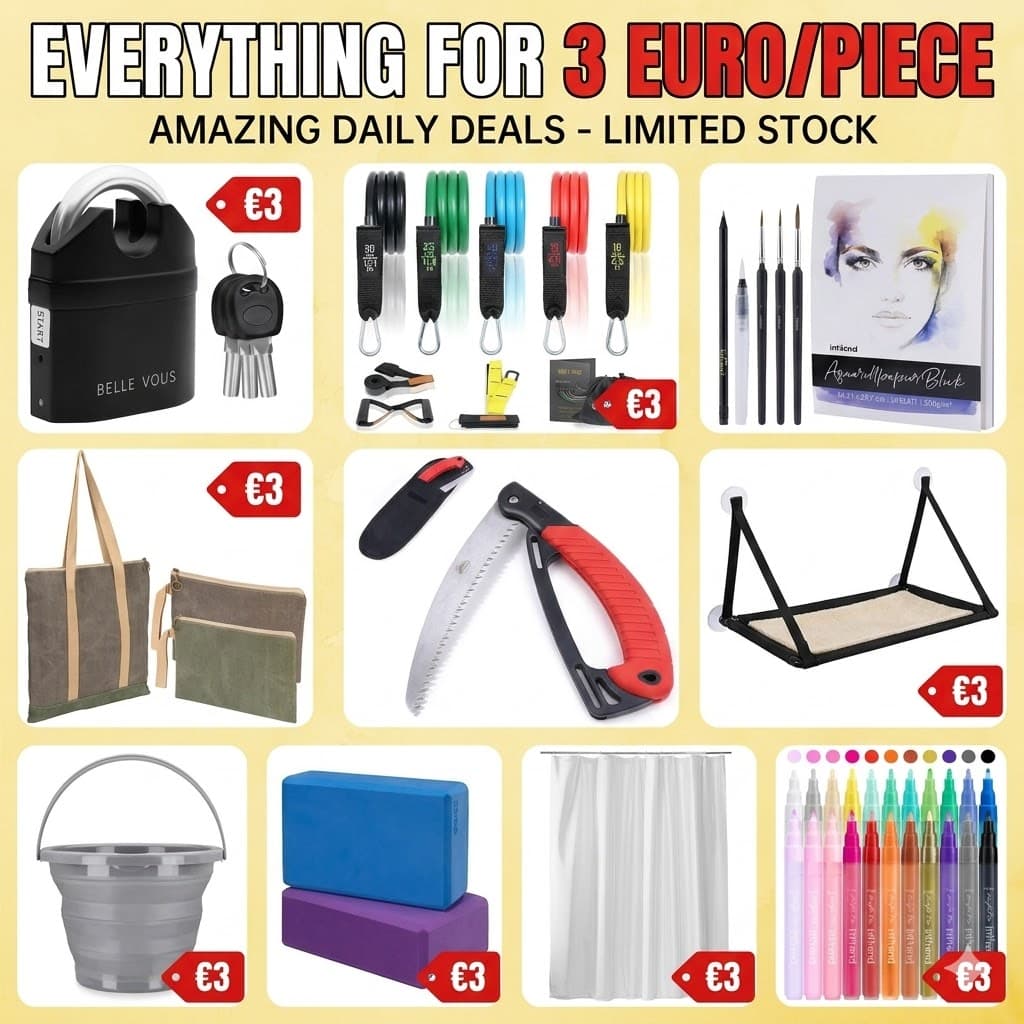 Mixed Branded Lot - Home, Fitness, Art, Personal Care, Pet, Kitchen All-In Offer: EUR 3.00/piece | 29 SKUs | 15 Brands - Thumbnail 2