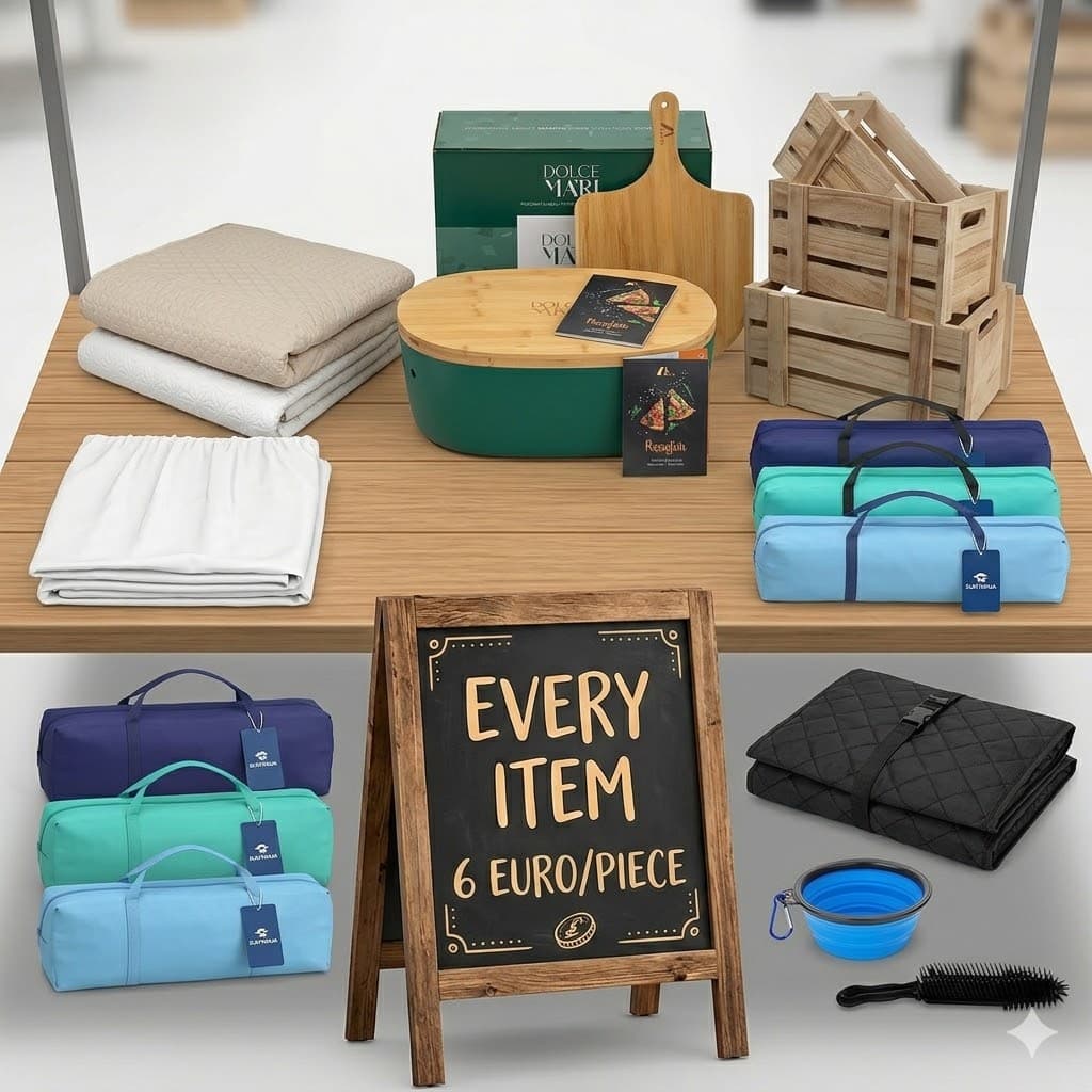 Pet, Kitchen, Camping, Home Textiles All-In Offer: EUR 6.00/piece | 9 SKUs | 7 Brands