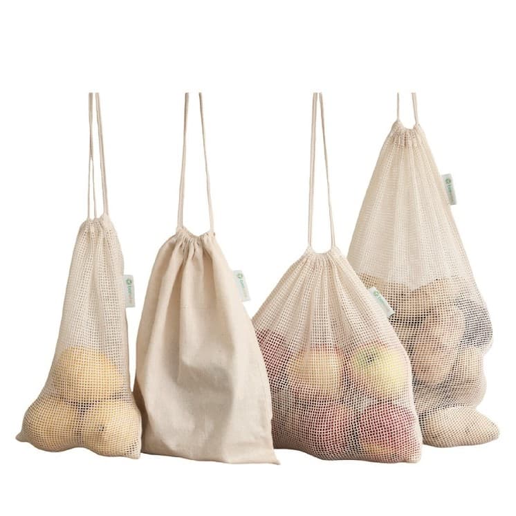 Reusable Produce Mesh Bags Set