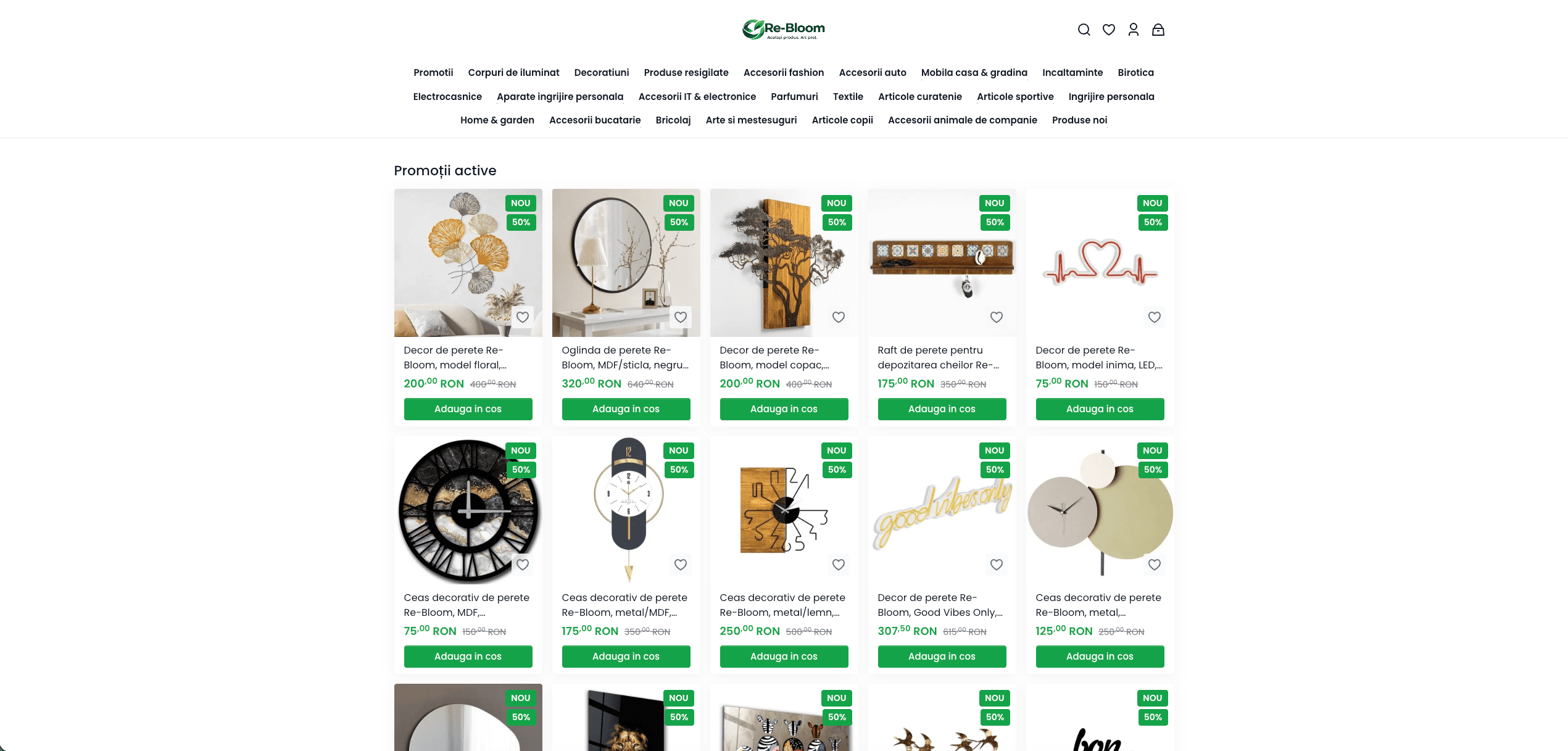 Online marketplace on laptop