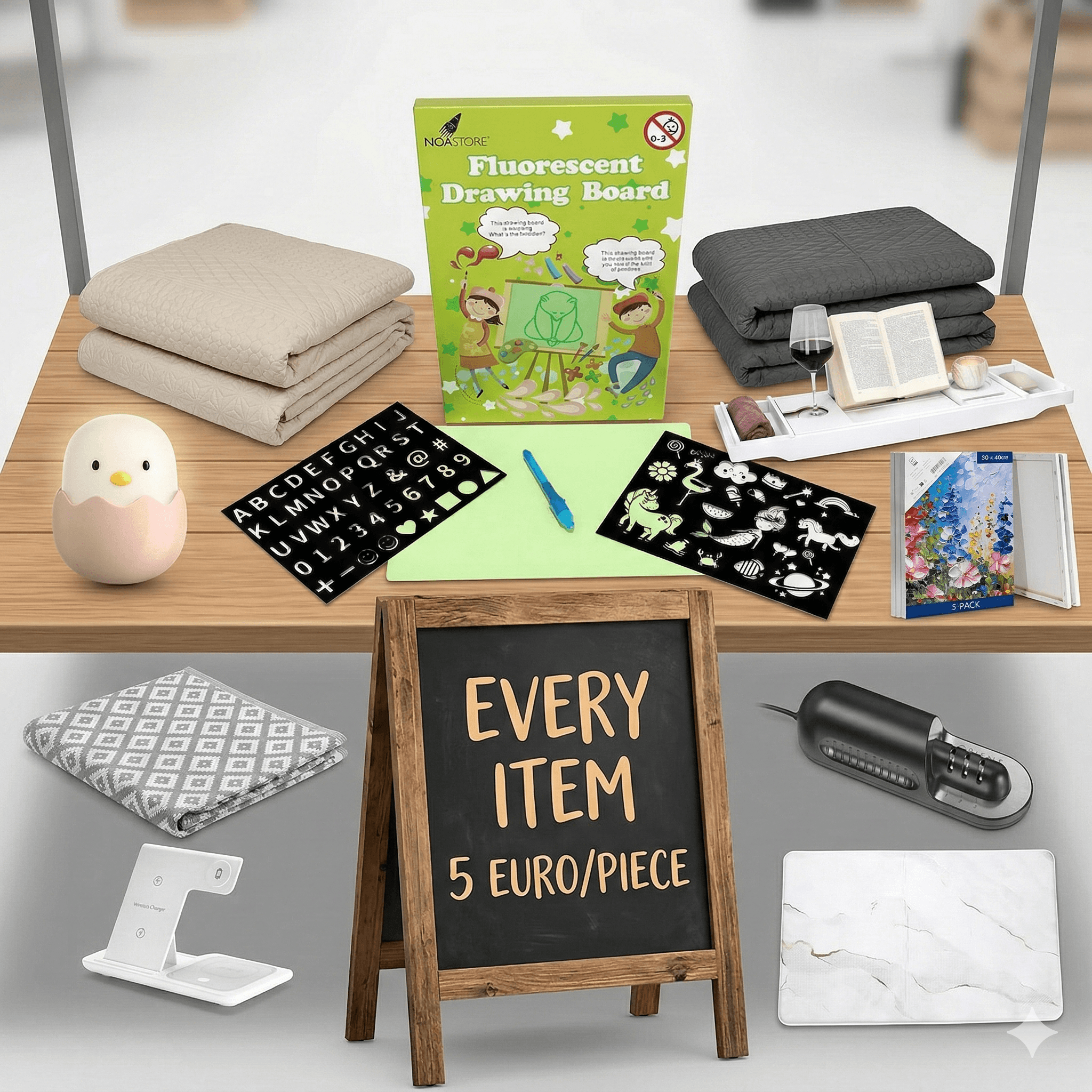 Home, Tech, Baby, Kitchen, Art, Lighting All-In Offer: EUR 5.00/piece | 10 SKUs | 10 Brands