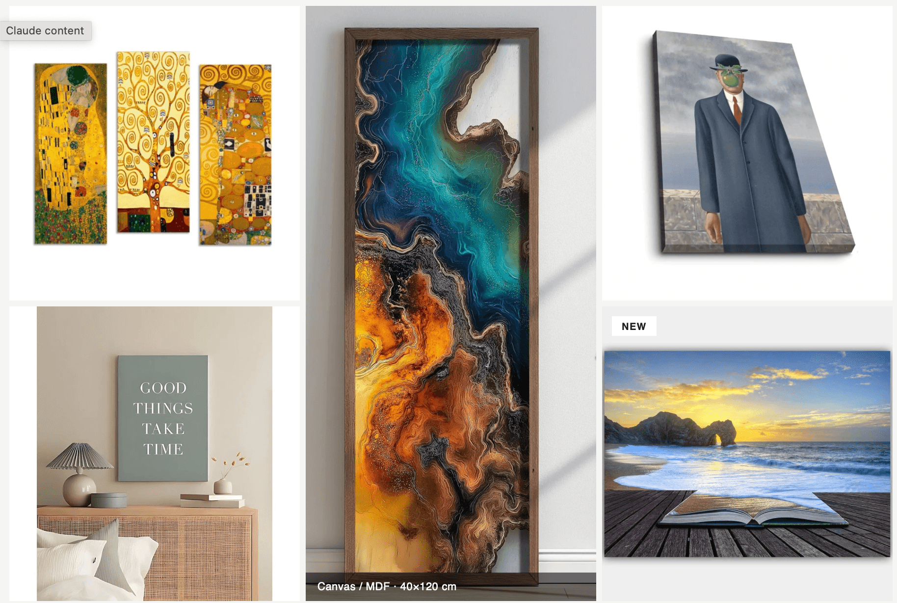 50 pieces x Decorative Wall Art | Lot A for just 250 euro!